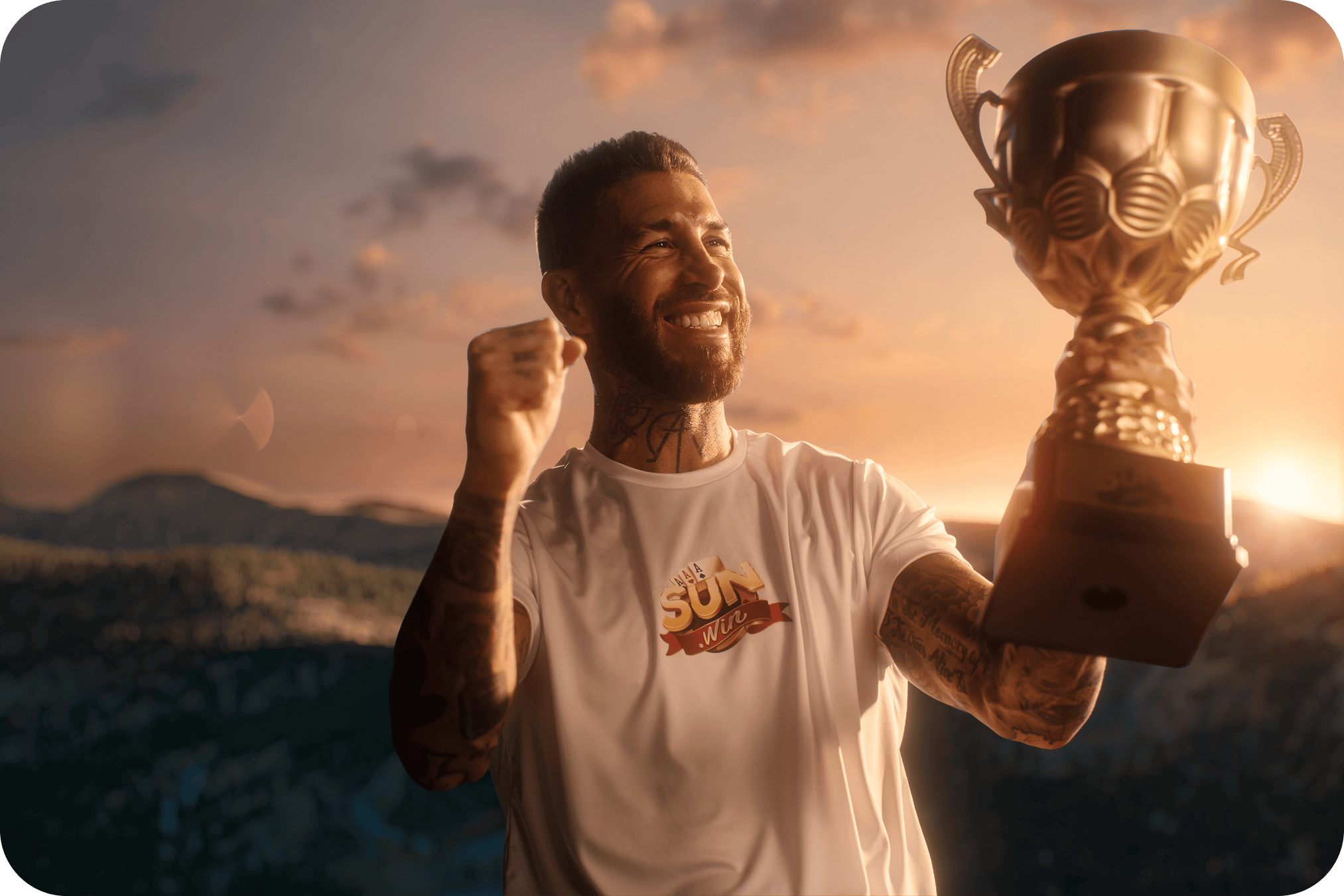Sergio Ramos nâng cúp